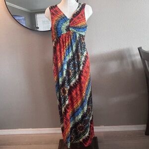 Chico’s Multicolor Sleeveless Maxi Dress